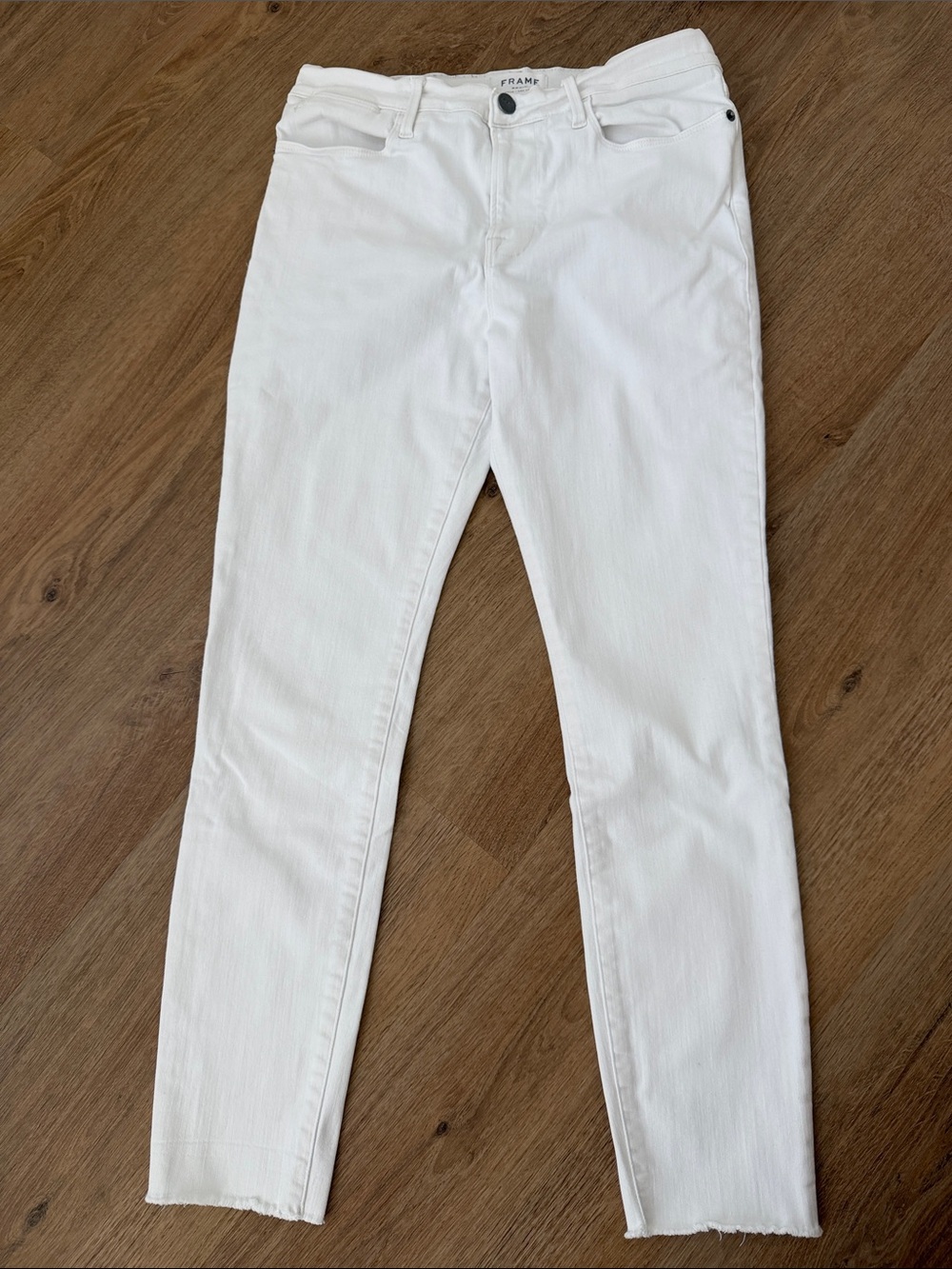 Frame Denim White Skinny Jeans